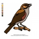 Bird Embroidery Design 83